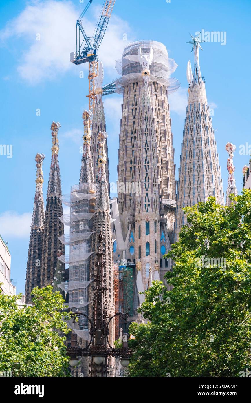 La Sagrada Familia Barcelona Stockfoto