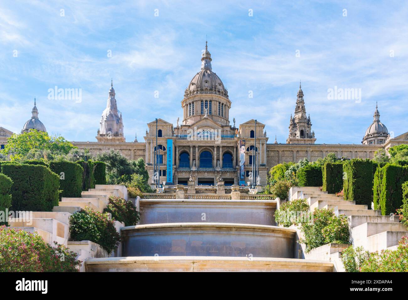 Nationales katalanisches Kunstmuseum (Barcelona/Spanien) Stockfoto