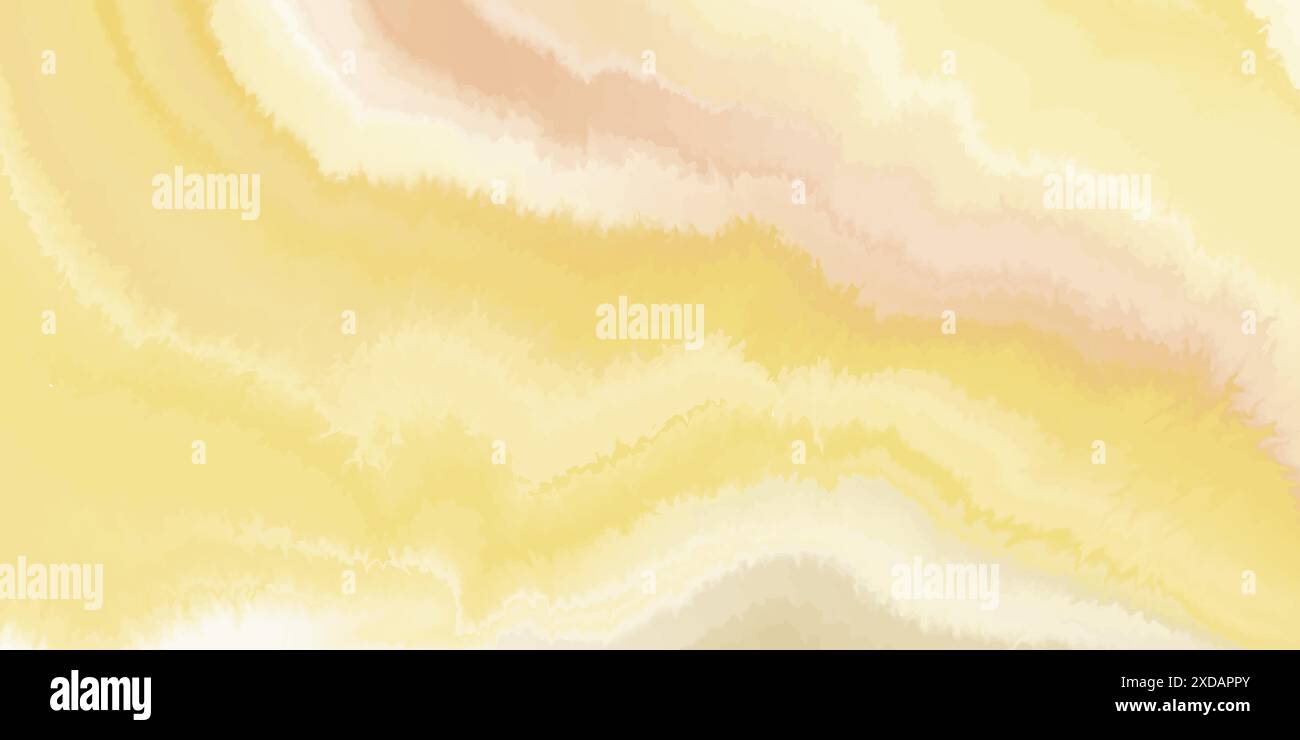 Abstrakter minimaler Hintergrund mit handgezeichneter organischer Textur in rosa und gelben Pastellfarben Stock Vektor