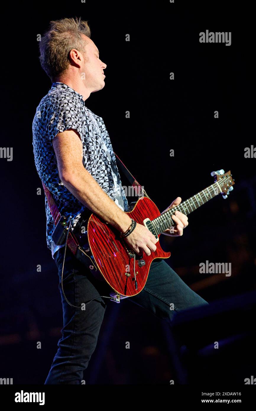 Simon McBride von Deep Purple live auf dem Summerside Festival 2024 beim Flugplatz. Grenchen, 20.06.2024 Stockfoto