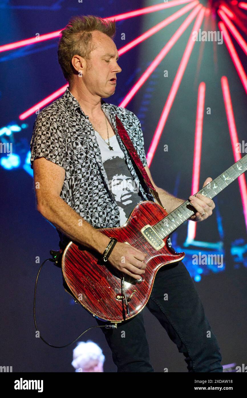 Simon McBride von Deep Purple live auf dem Summerside Festival 2024 beim Flugplatz. Grenchen, 20.06.2024 Stockfoto