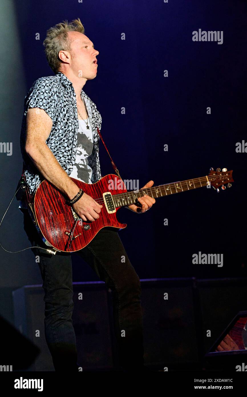 Simon McBride von Deep Purple live auf dem Summerside Festival 2024 beim Flugplatz. Grenchen, 20.06.2024 Stockfoto