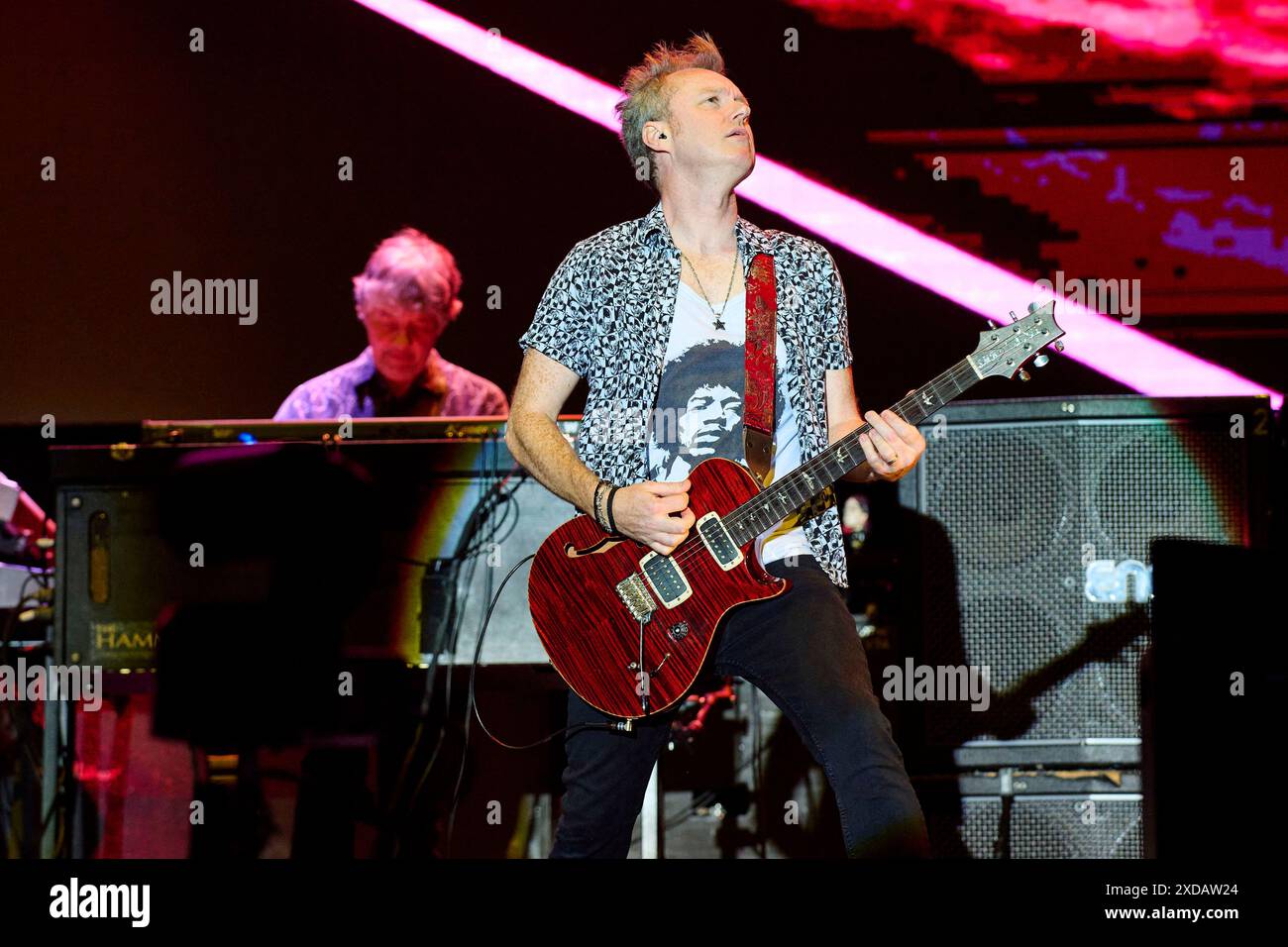 Don Airey und Simon McBride von Deep Purple live auf dem Summerside Festival 2024 beim Flugplatz. Grenchen, 20.06.2024 Stockfoto