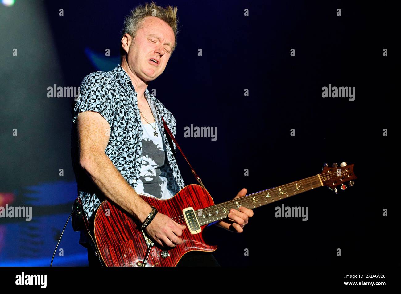 Simon McBride von Deep Purple live auf dem Summerside Festival 2024 beim Flugplatz. Grenchen, 20.06.2024 Stockfoto