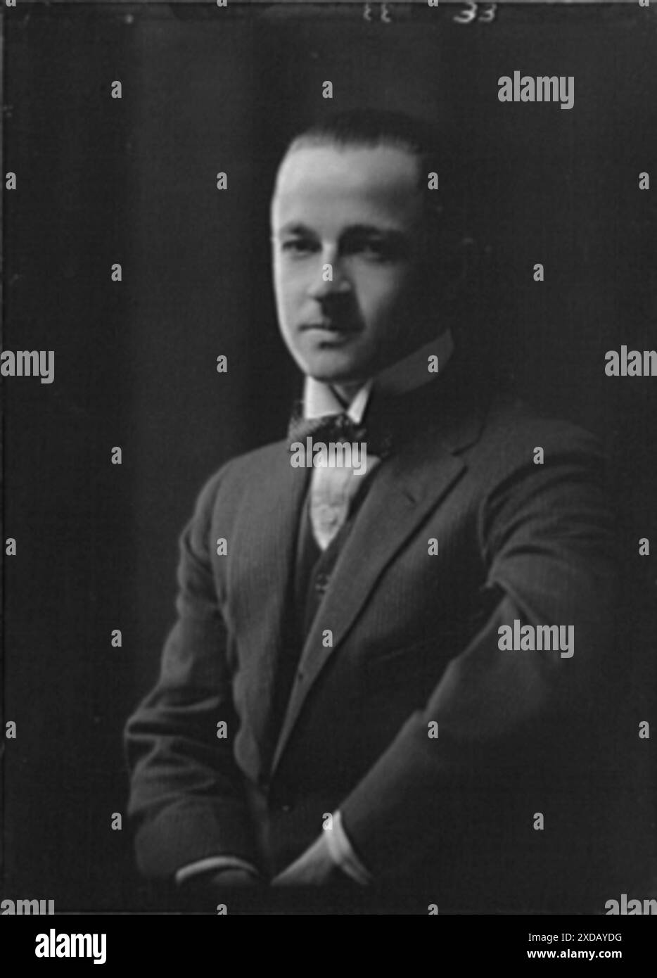 Johnson, Hiram, Jr., Mr., Porträtfoto. Genthe Fotosammlung. Stockfoto