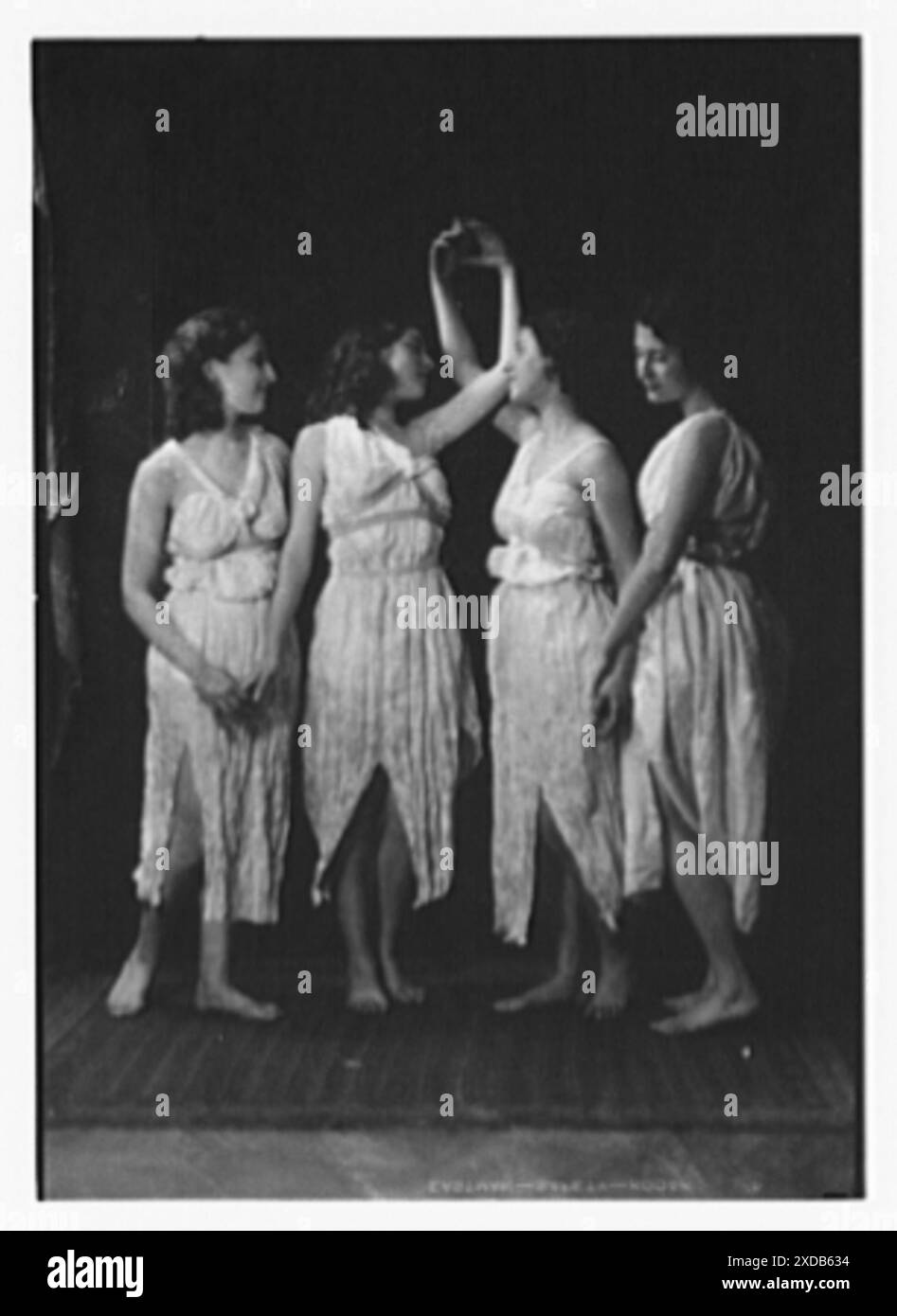 Irma Duncan Tänzerinnen. Genthe Fotosammlung. Stockfoto