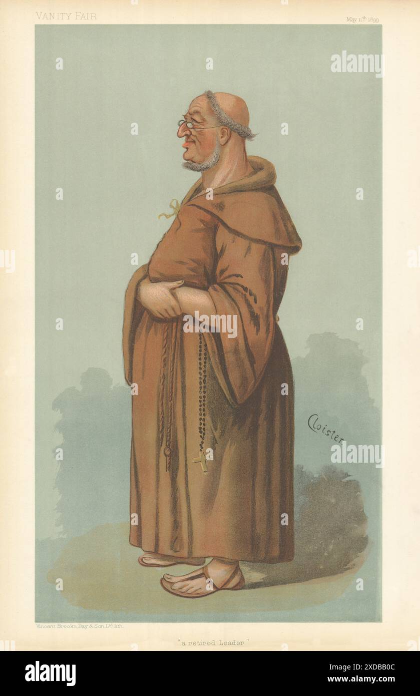 EITELKEIT-SPIONAGE-ZEICHENTRICKFILM William Vernon Harcourt "Ein pensionierter Führer" Politik 1899 Stockfoto