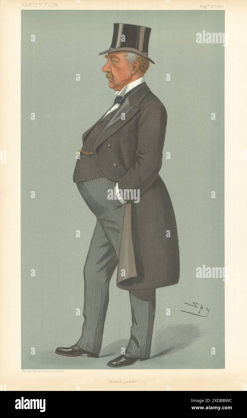VANITY FAIR SPY-CARTOON William Lawies Jackson "North Leeds". Eisenbahn 1899 Stockfoto