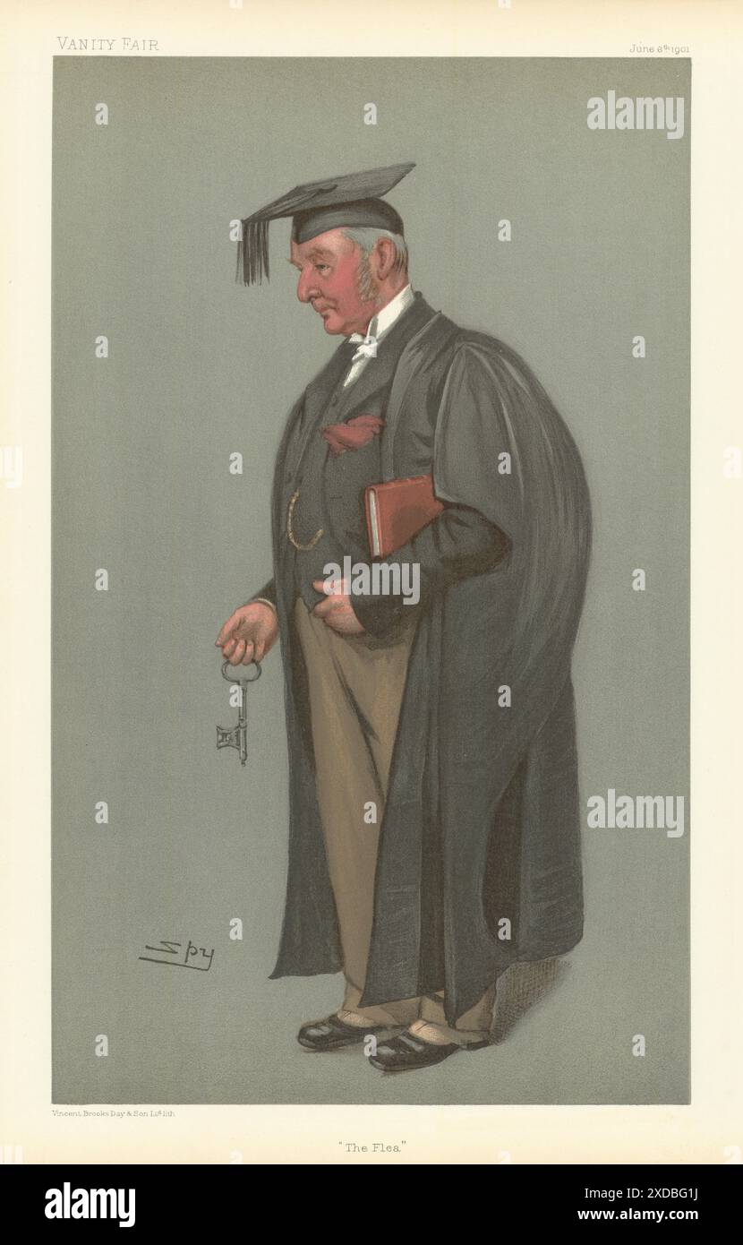 EITELKEIT-SPION-CARTOON Edward Compton Austen-Leigh 'The Flea'. Eton Master 1901 Stockfoto