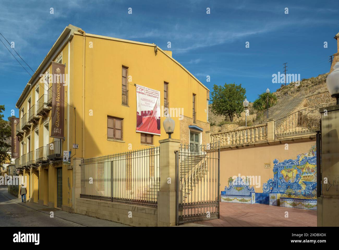 Kulturmuseum der Reconquista, Vereinigung der Mauren und Christen Festivals „Santas Justa y Rufina“ in der Stadt Orihuela, Alicante, Spanien, EU Stockfoto