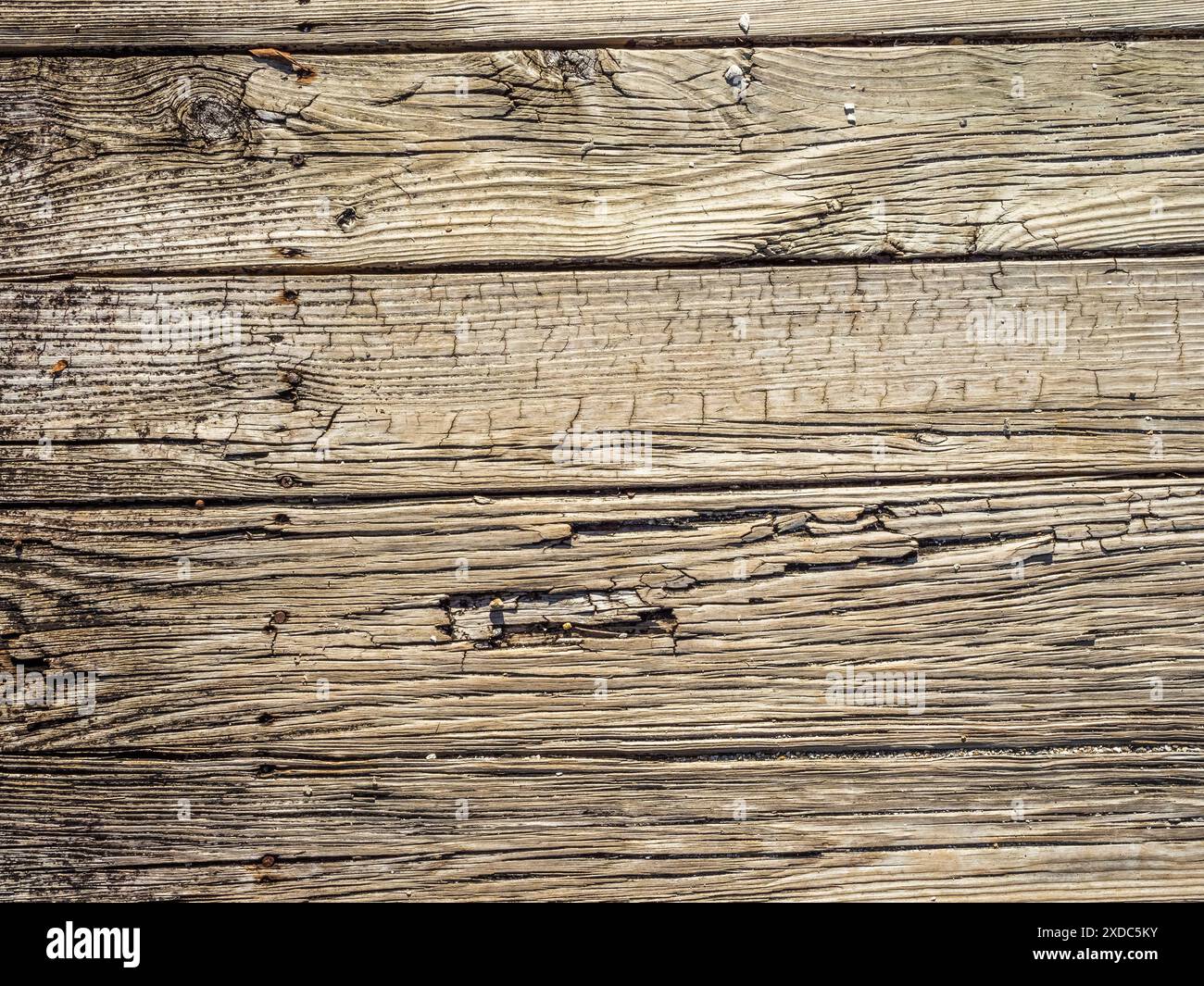 Hintergrund der Wetterholzplatten Stockfoto