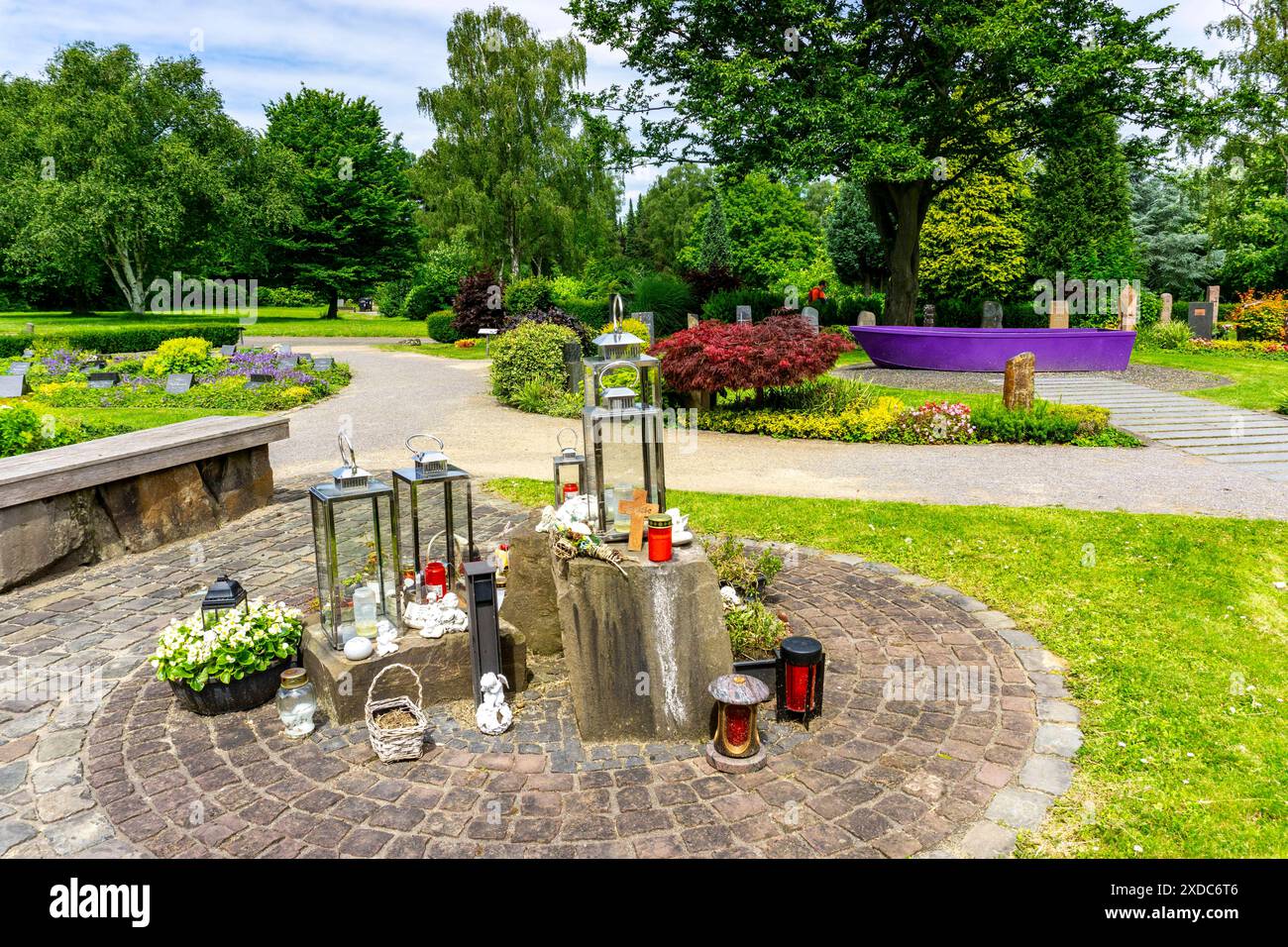 MemoriamGarten, Gräber in Themengärten, Hafen der Ruhe, auf dem