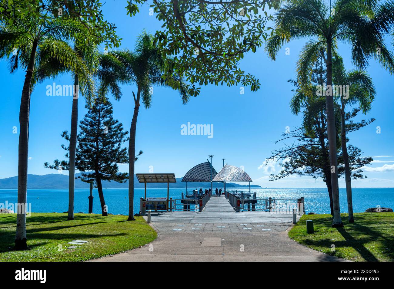 Der Steg ist eine beliebte Touristenattraktion in Townsville, Far North Queensland, FNQ, QLD, Australien Stockfoto