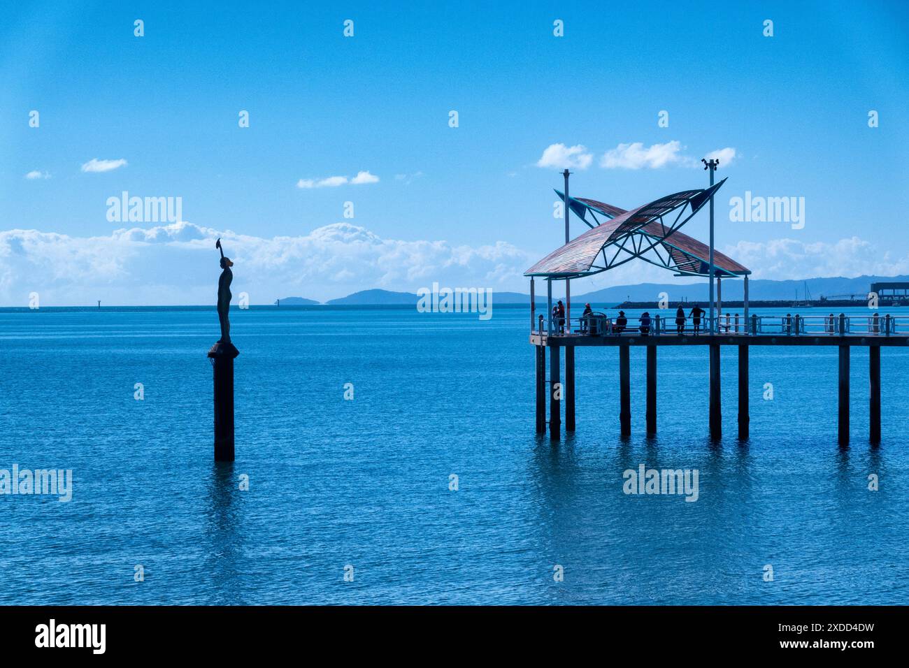 Der Steg ist eine beliebte Touristenattraktion in Townsville, Far North Queensland, FNQ, QLD, Australien Stockfoto