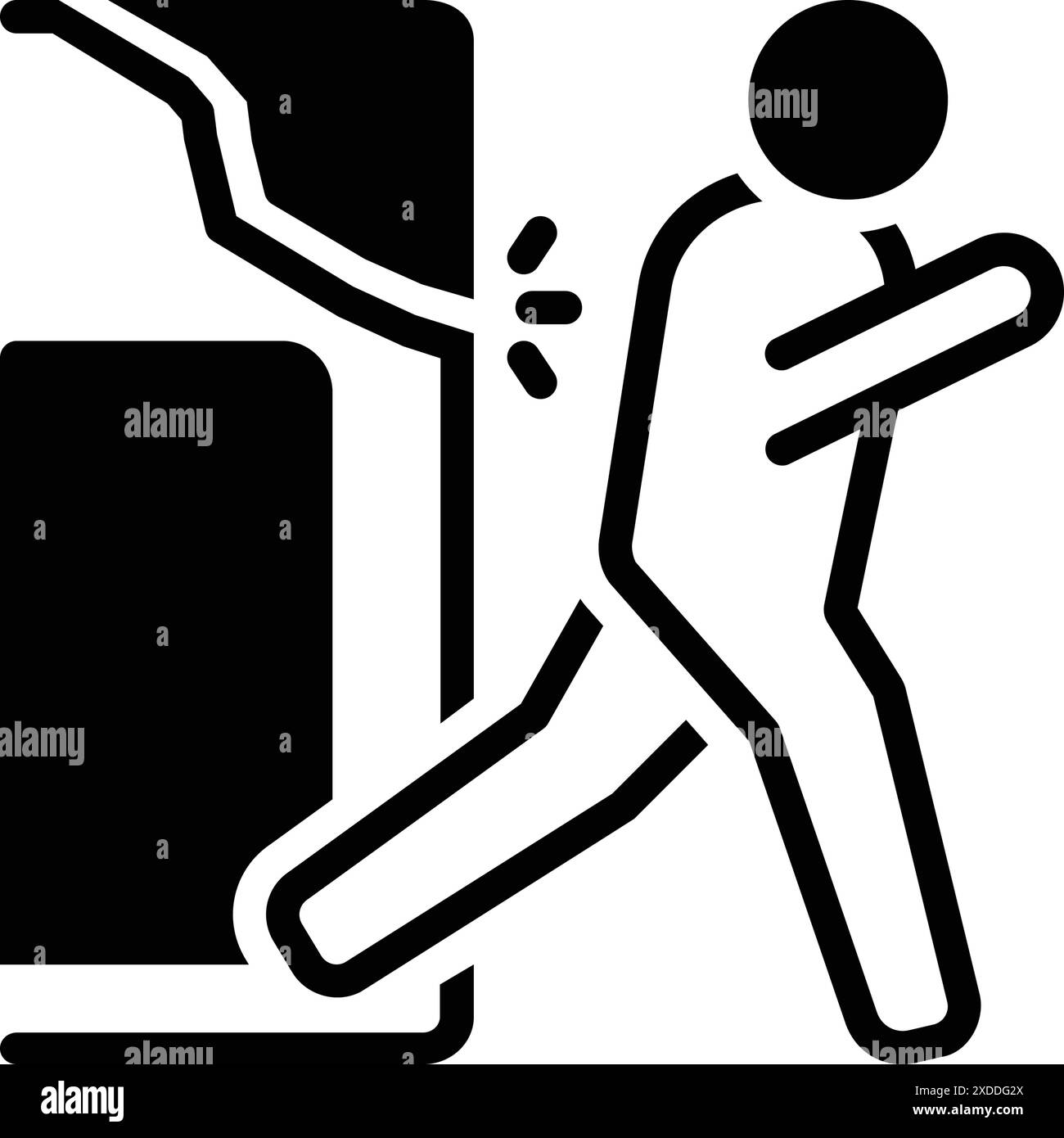Symbol für Flucht, weg Stock Vektor