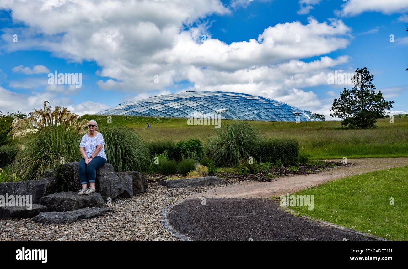 Der National Botanic Garden of Wales. Stockfoto