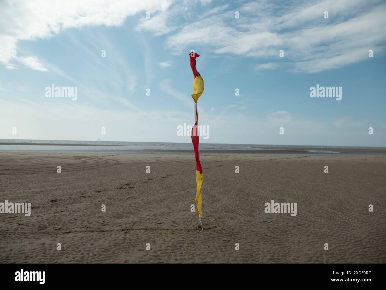 Ainsdale Beach, Southport, Sefton Coast, Mereyside, Großbritannien Stockfoto