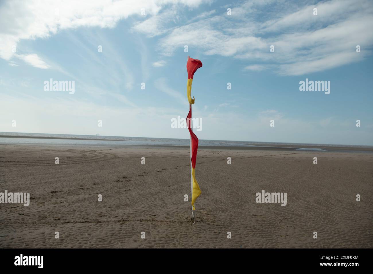 Ainsdale Beach, Southport, Sefton Coast, Mereyside, Großbritannien Stockfoto