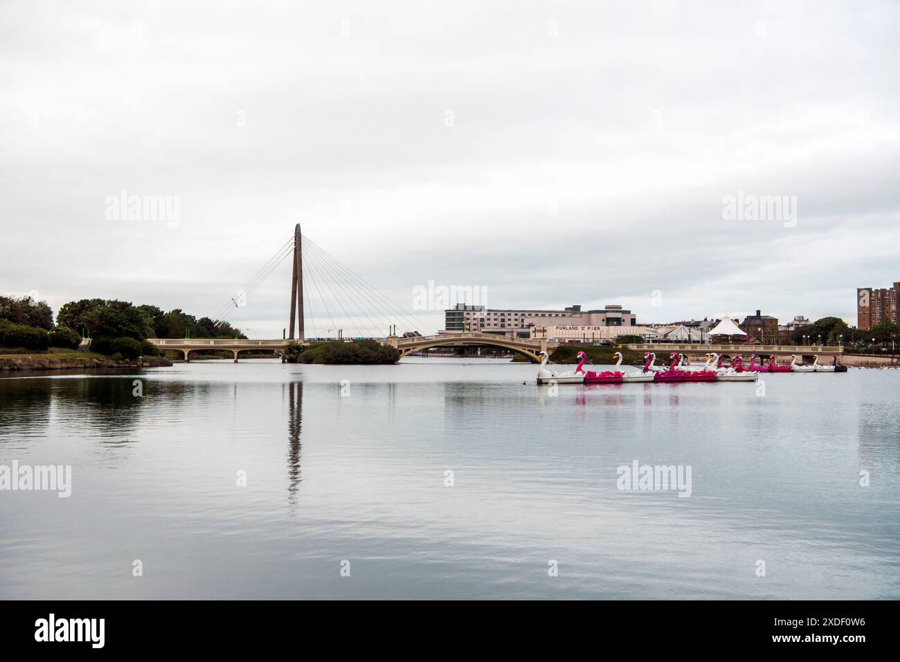 Southport Marine Lake, Southport, Merseyside England Stockfoto