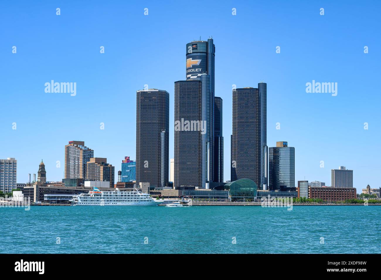 Renaissance Center, Detroit, USA Stockfoto