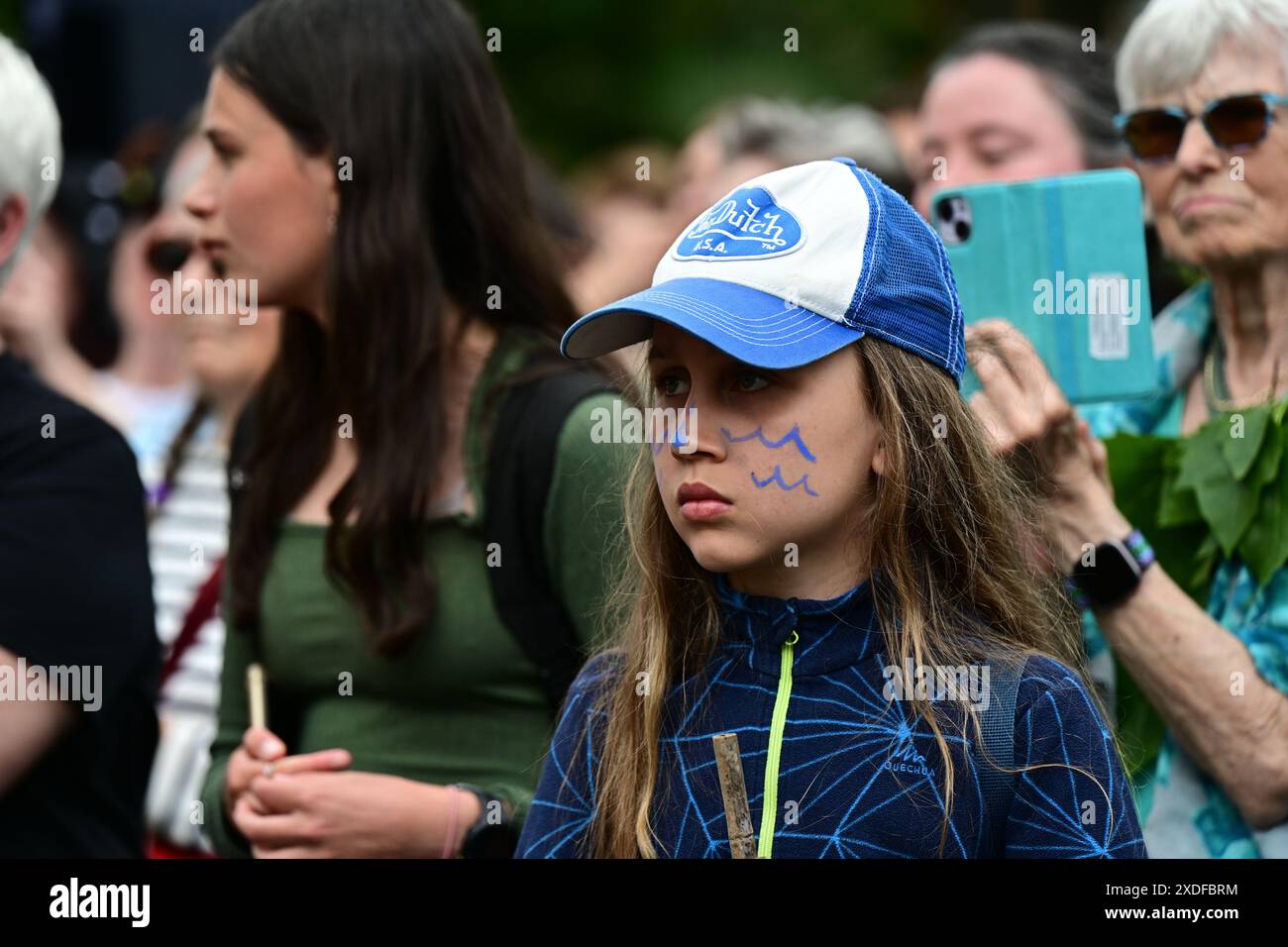 LONDON, GROSSBRITANNIEN. Juni 2024. Restore Nature Now Rallye auf dem Parliament Square, London, Großbritannien. Quelle: Siehe Li/Picture Capital/Alamy Live News Stockfoto