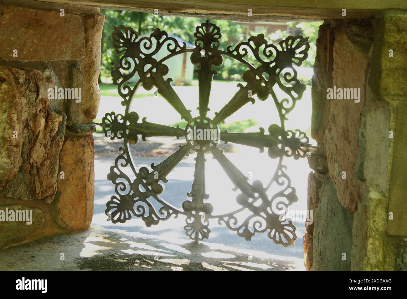 Kunstwerke im MacCallum More Museum and Gardens in Chase City, VA, USA Stockfoto