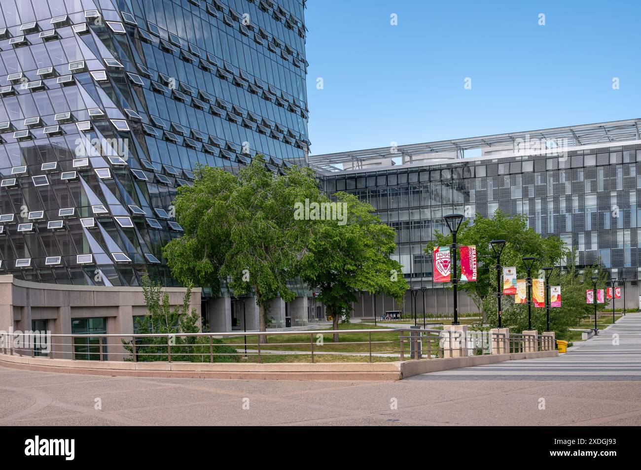 Calgary, Alberta, 20. Juni 2024: University of Calgary Hunter Student Commons auf dem UofC Campus. Stockfoto