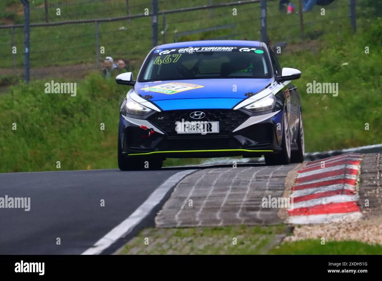 #467 Christian Scherer (Grafschaft/DEU) / Mario Fuchs (Grafschaft/DEU), Hyundai i30N, Team: (DEU), Motorsport, Deutschland, Nürburgring Langstrecken Serie, NLS03, Lauf 5, 69. ADAC Westfalenfahrt, 22.06.2024 Foto: Eibner-Pressefoto/Jürgen Augst Stockfoto