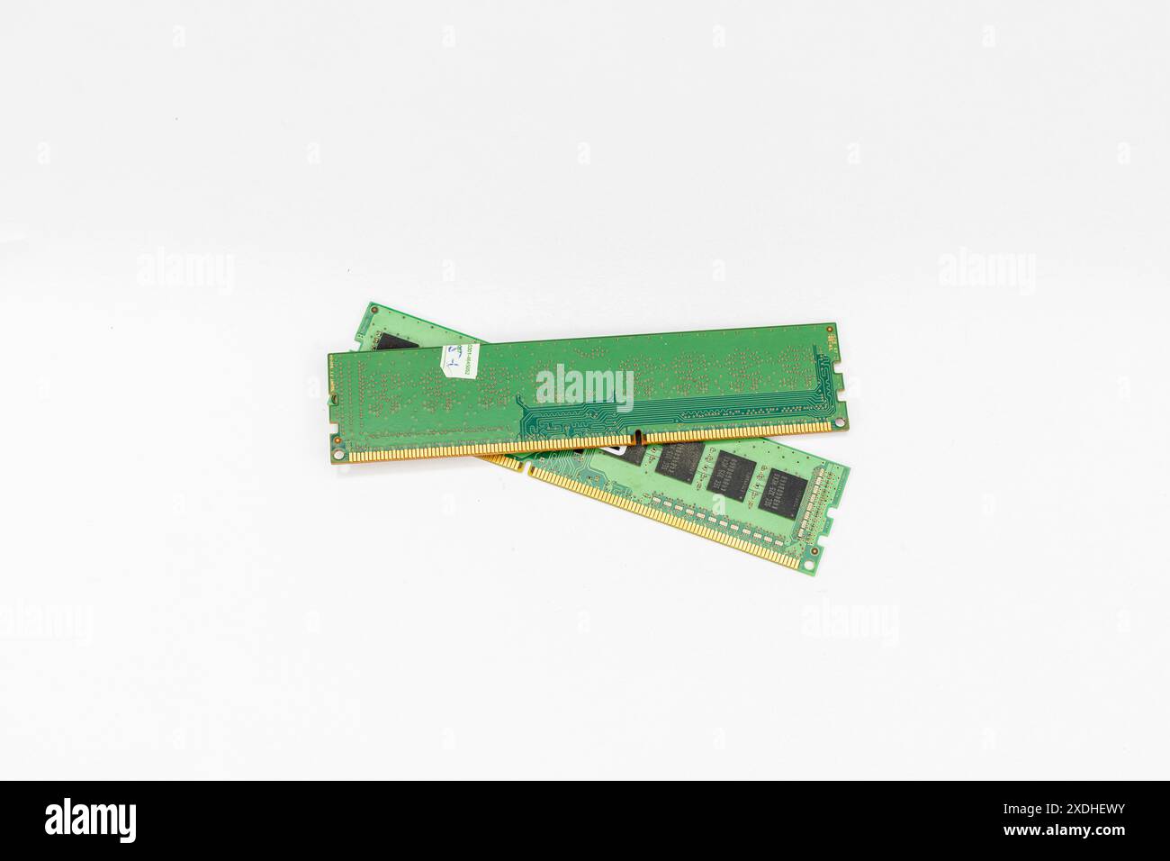 Nahaufnahme von zwei RAM-Sticks Stockfoto