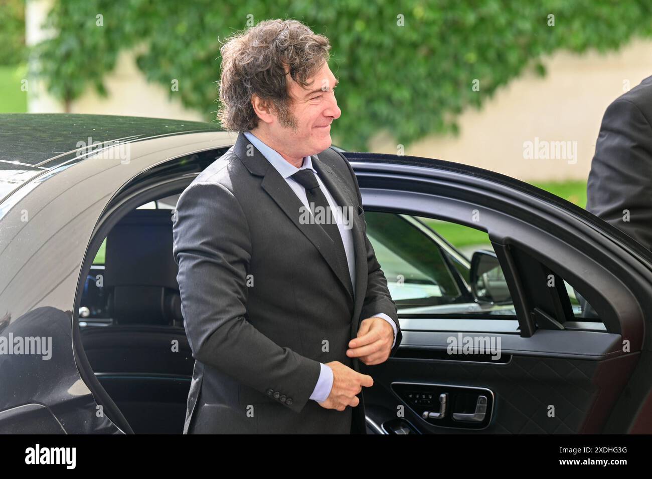 Berlin, Deutschland 23. Juni 2024: Begrüßung des Präsidenten der Republik Argentinien - 23.06.2024 im Bild: Javier Milei, Präsident Argentiniens *** Berlin, Deutschland 23. Juni 2024 Begrüßung des Präsidenten der Republik Argentinien 23. Juni 2024 Foto: XFotostandx/xReuhlx Stockfoto