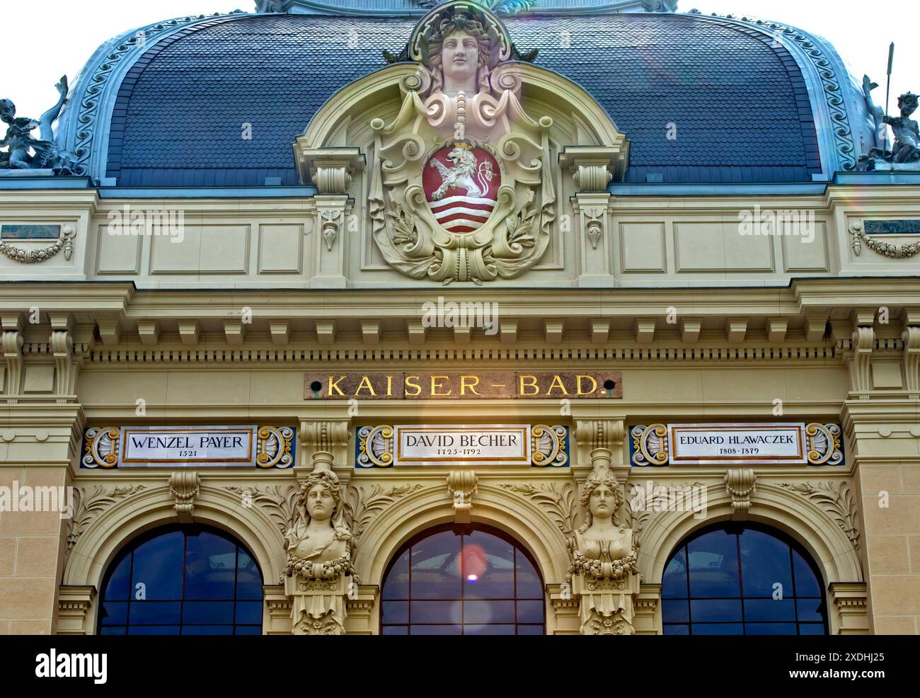 Kaiserbad, Kaiserbad, Karlsbad, Karlsbad, Böhmen, Tschechische Republik Stockfoto