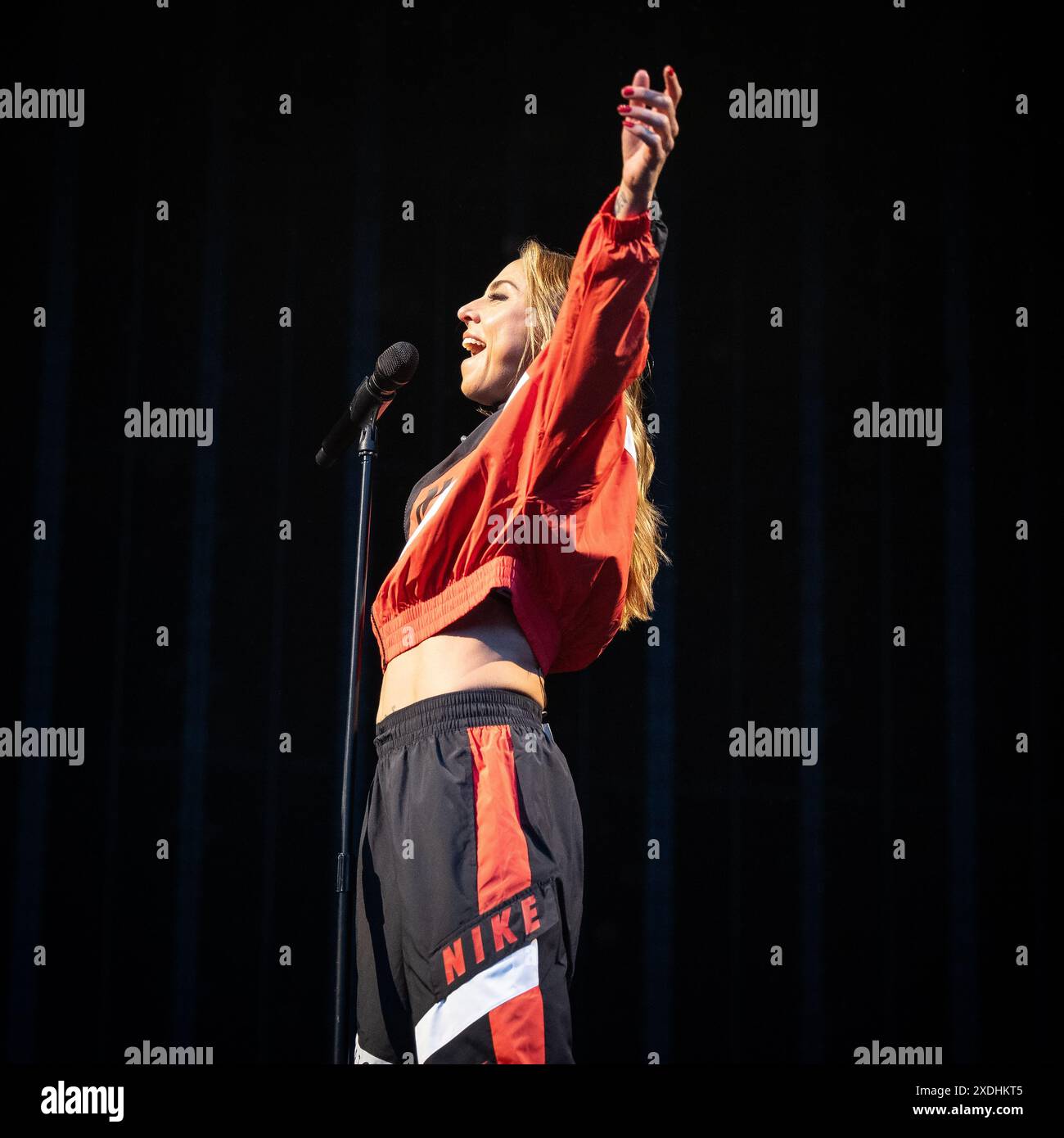Melanie C aka Sporty Spice von den Spice Girls tritt am 22. Juni 2024 live auf Stockfoto