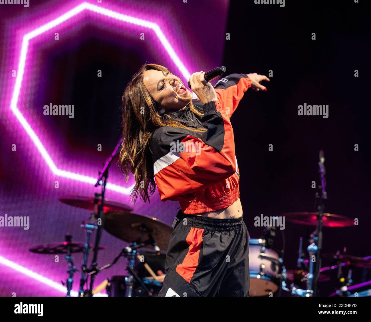 Melanie C aka Sporty Spice von den Spice Girls tritt am 22. Juni 2024 live auf Stockfoto