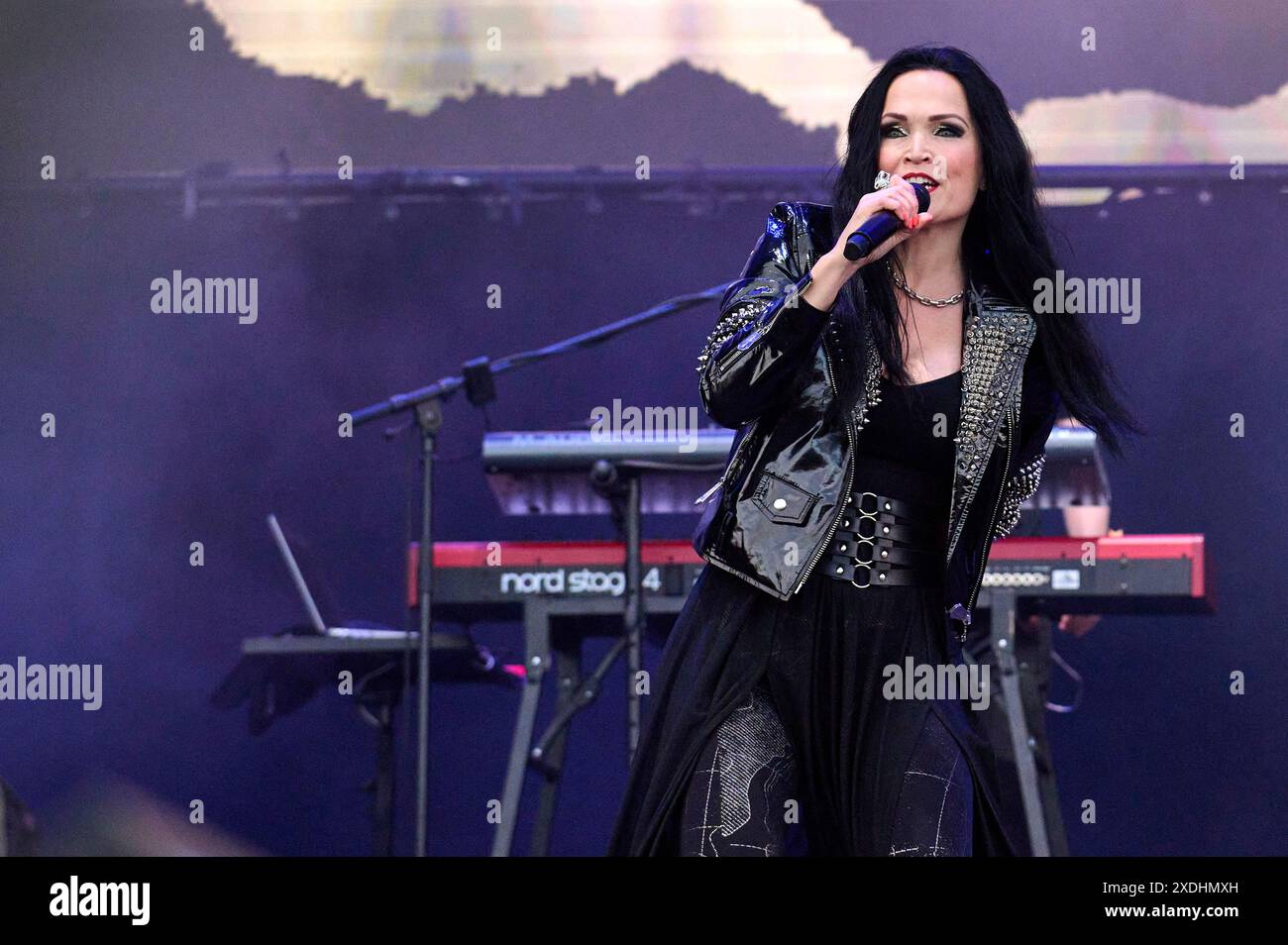 Tarja Turunen live auf dem Summerside Festival 2024 beim Flugplatz. Grenchen, 22.06.2024 Stockfoto