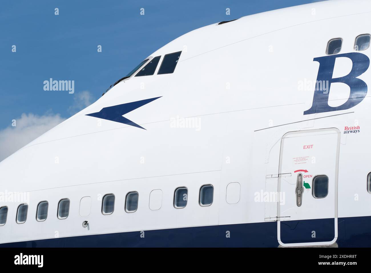 Boeing 747 Jumbo Jet in British Airways Farben Stockfoto