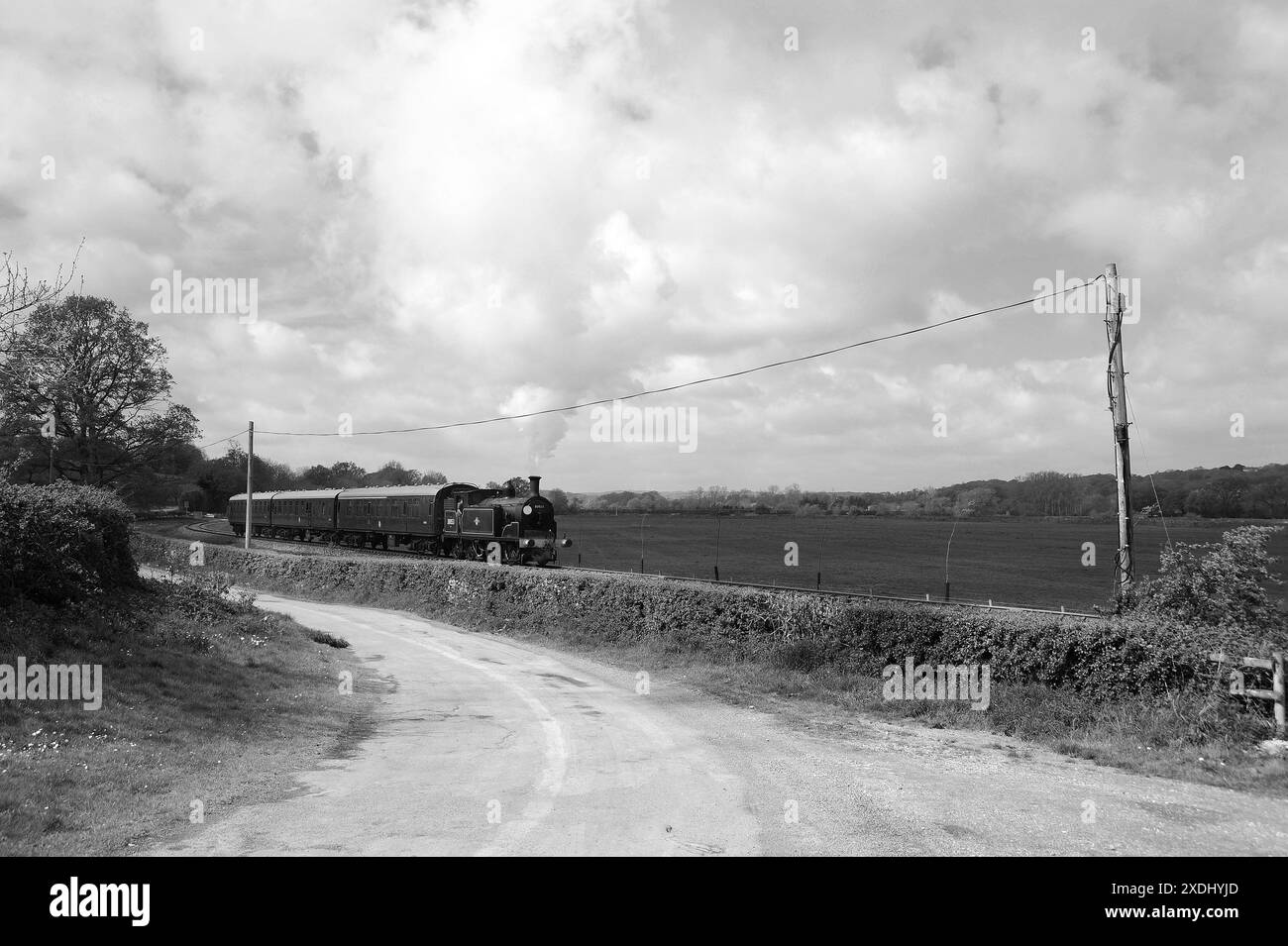 '30053' und Zug in der Nähe der Junction Road. Stockfoto