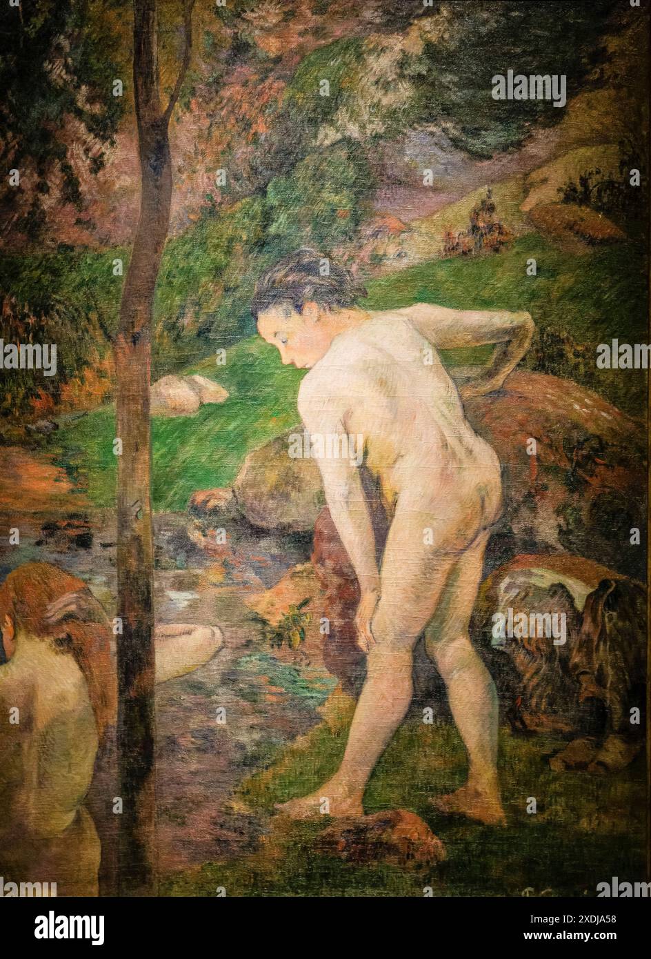 Paul Gauguin, Badende in der Bretagne, 1887, Öl auf Leinwand, Museo Nacional de Bellas Artes (MNBA), Buenos Aires, republica Argentinien Stockfoto