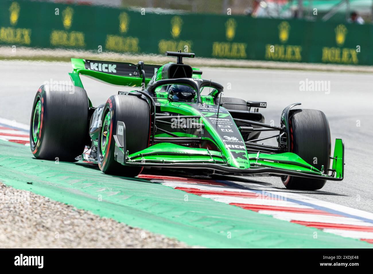 Circuit de Barcelona-Catalunya, Barcelona, Spanien. Juni 2024. Formel 1 Grand Prix 2023 von Spanien; Renntag; Valtteri Bottas des sauber F1 Teams fahren die C44 auf Kurs Credit: Action Plus Sports/Alamy Live News Stockfoto