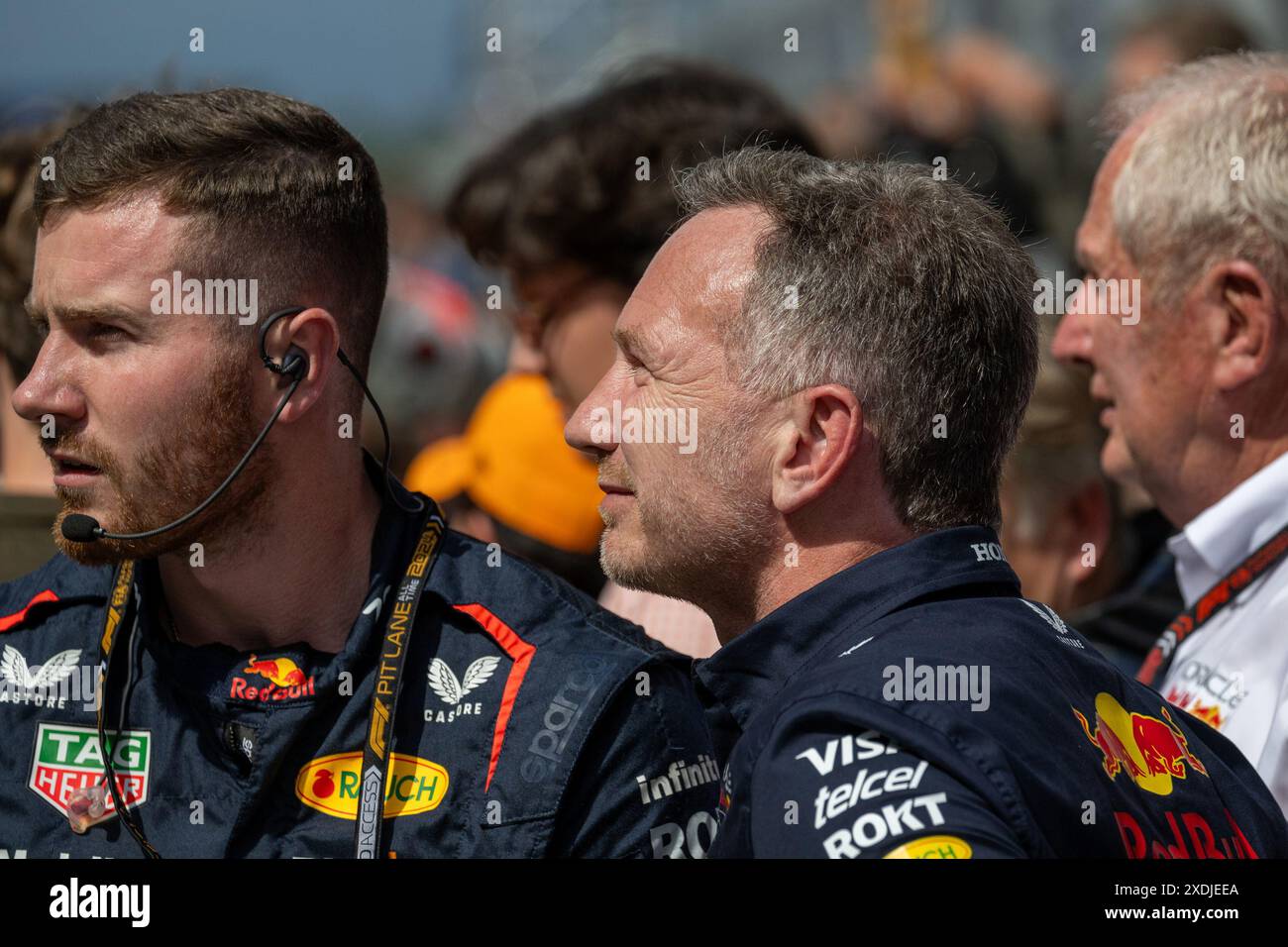 Christian Horner während der FORMEL 1 ARAMCO GRAN PREMIO DE ESPANA 2024 - Rennen, Formel 1-Meisterschaft in Barcelona, Spanien, 23. Juni 2024 Stockfoto