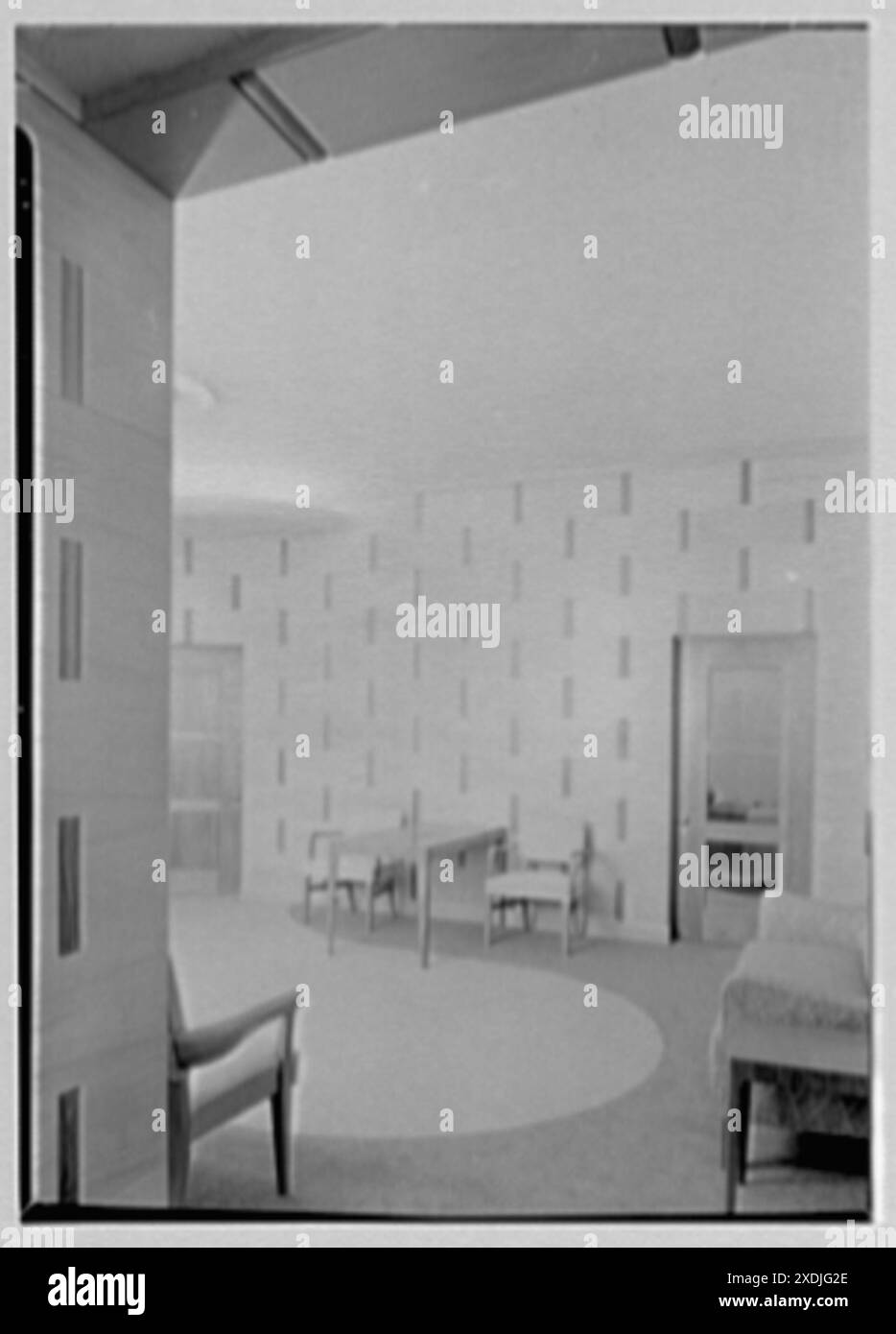 Johnson & Johnson, Executive Offices, New Brunswick, New Jersey. Foyer Nr. 1. Sammlung Gottscho-Schleisner Stockfoto