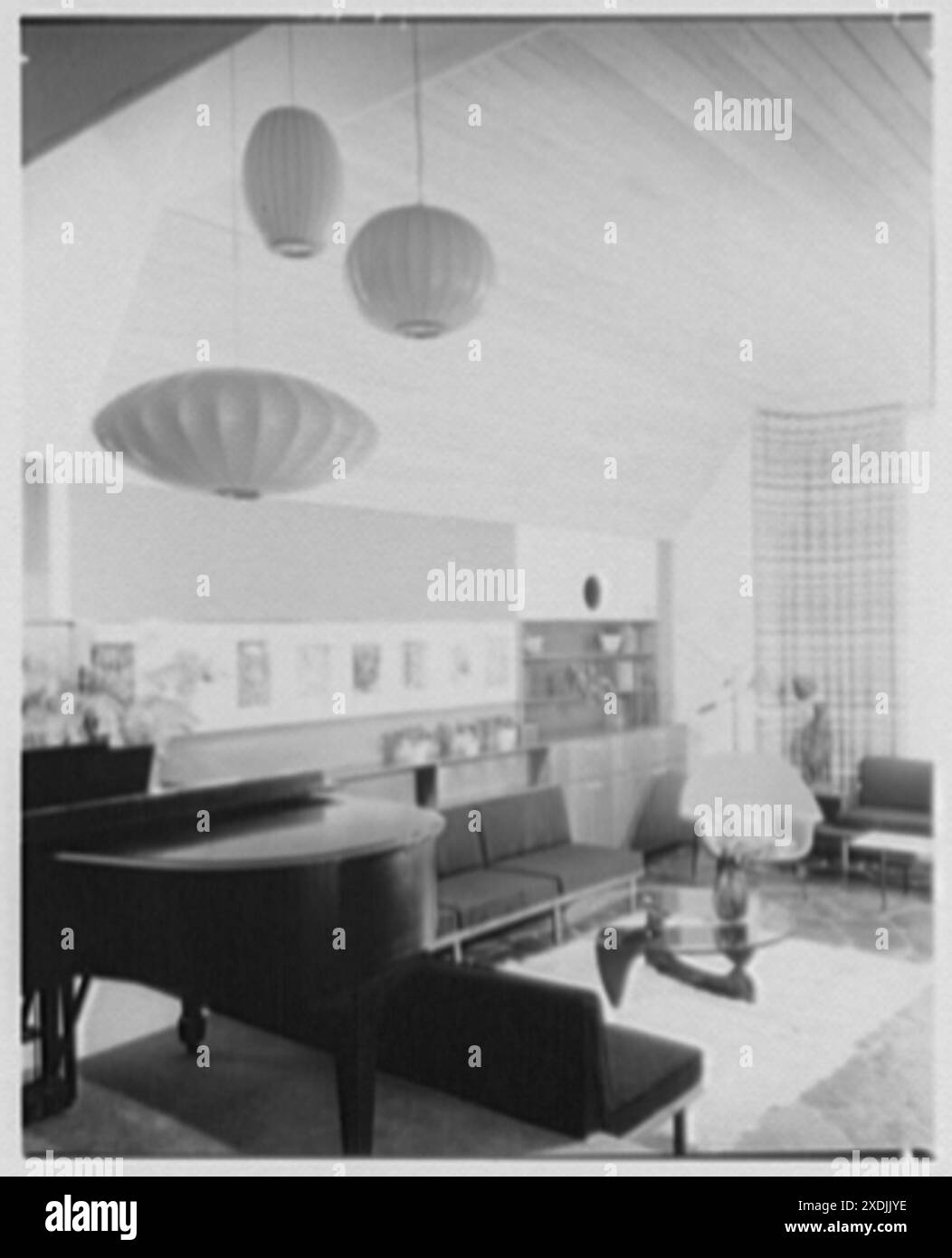 Herr und Frau ABR. Schreiber, Residenz 112-38 72 Ave., Forest Hills, Long Island. Wohnzimmer II. Sammlung Gottscho-Schleisner Stockfoto