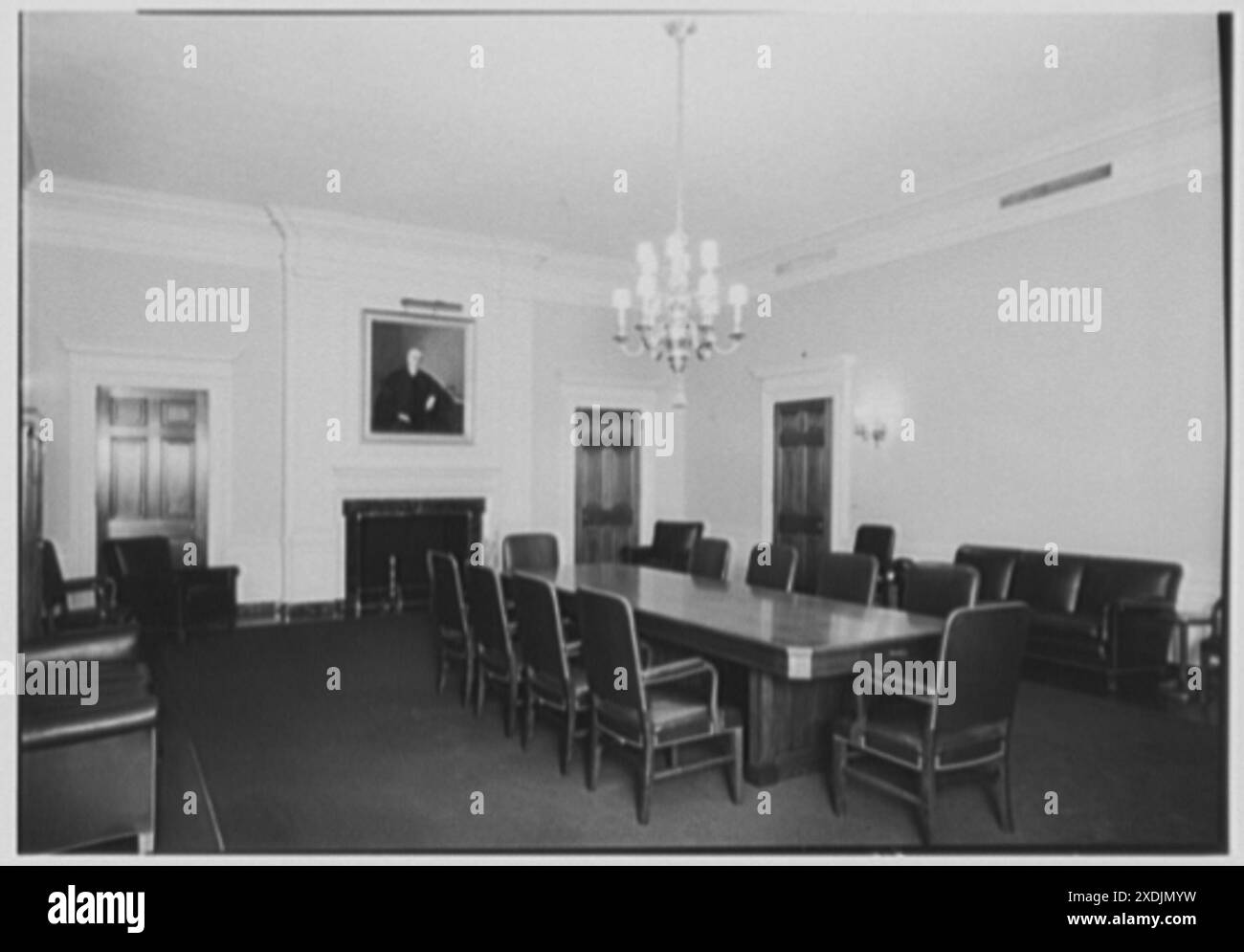 National Gallery of Art, Washington, D.C. Konferenzraum. Gottscho-Schleisner Kollektion Stockfoto