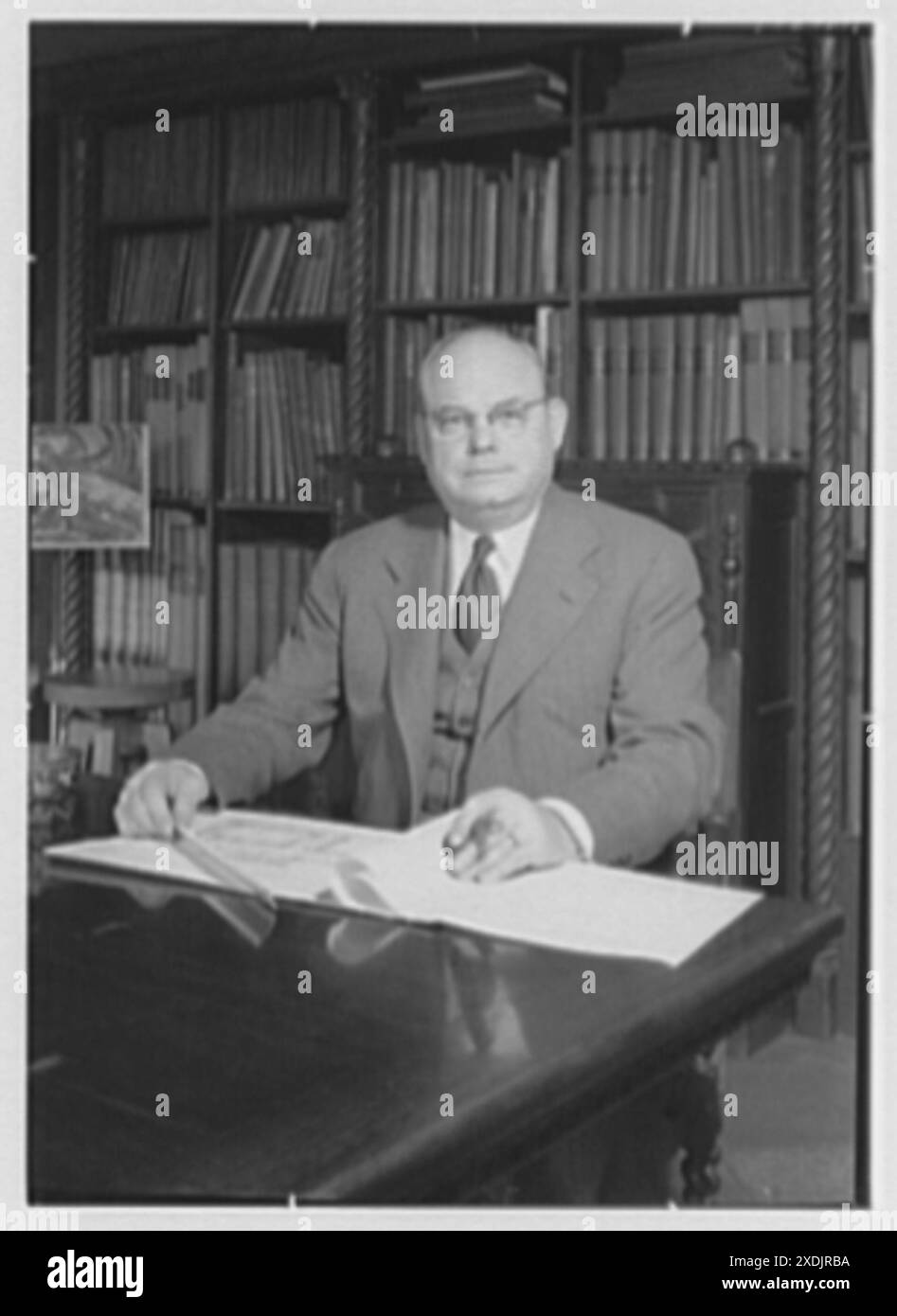 Fellheimer & Wagner, 155 E. 42nd St., New York City. Porträt von Herrn Steward Wagner. Gottscho-Schleisner Kollektion Stockfoto