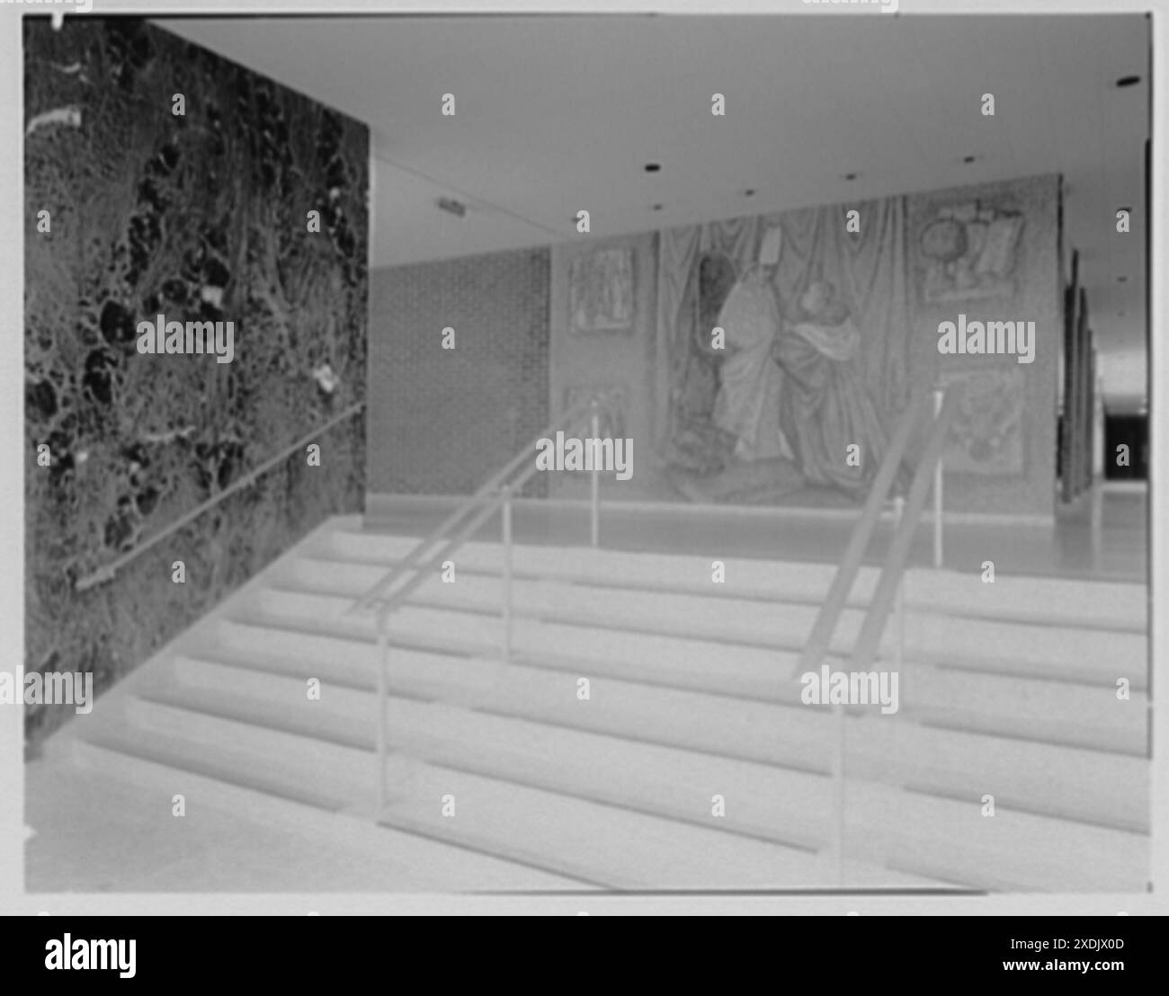 Cardinal Spellman High School, Baychester Ave. Und 229th St., Bronx. Zu Wandbild. Gottscho-Schleisner Kollektion Stockfoto