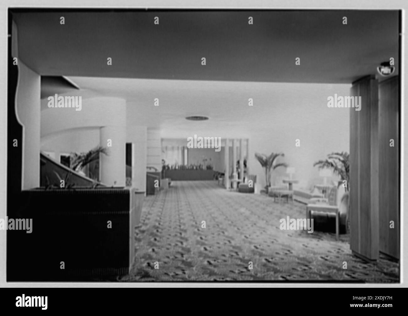 Beach Theatre, Lincoln Rd., Miami Beach, Florida. Obere Lounge II. Gottscho-Schleisner-Sammlung Stockfoto