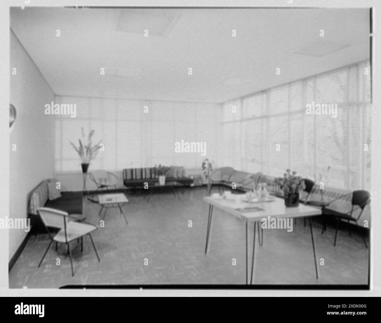 Grout Park School, Hamburg St., Schenectady, New York. Eltern-Lehrer-Lounge I. Gottscho-Schleisner Sammlung Stockfoto