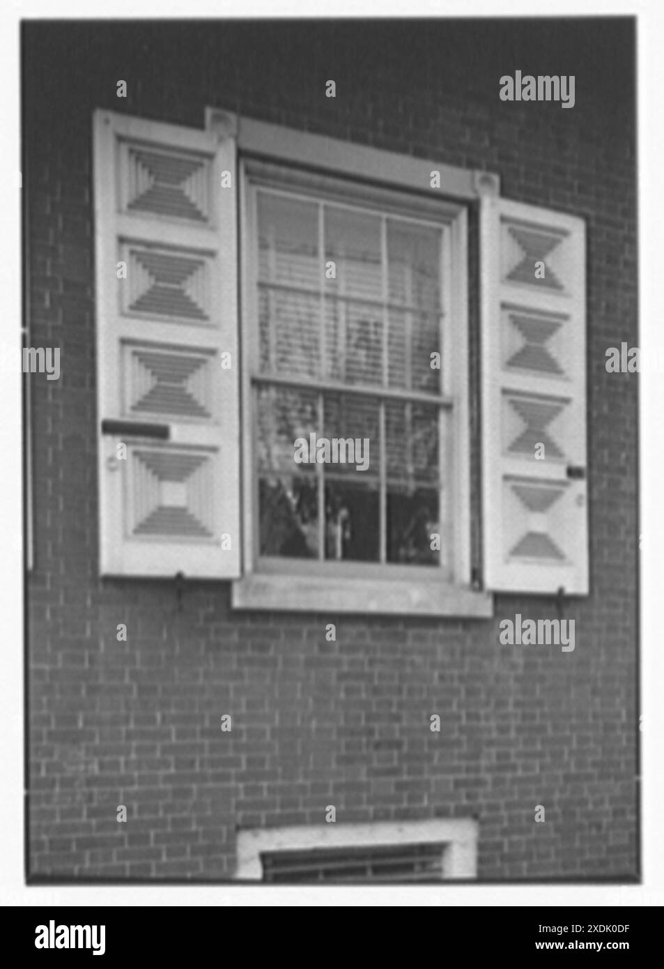 New Castle, Delaware. Van Dyke Tür, Detail. Gottscho-Schleisner Kollektion Stockfoto