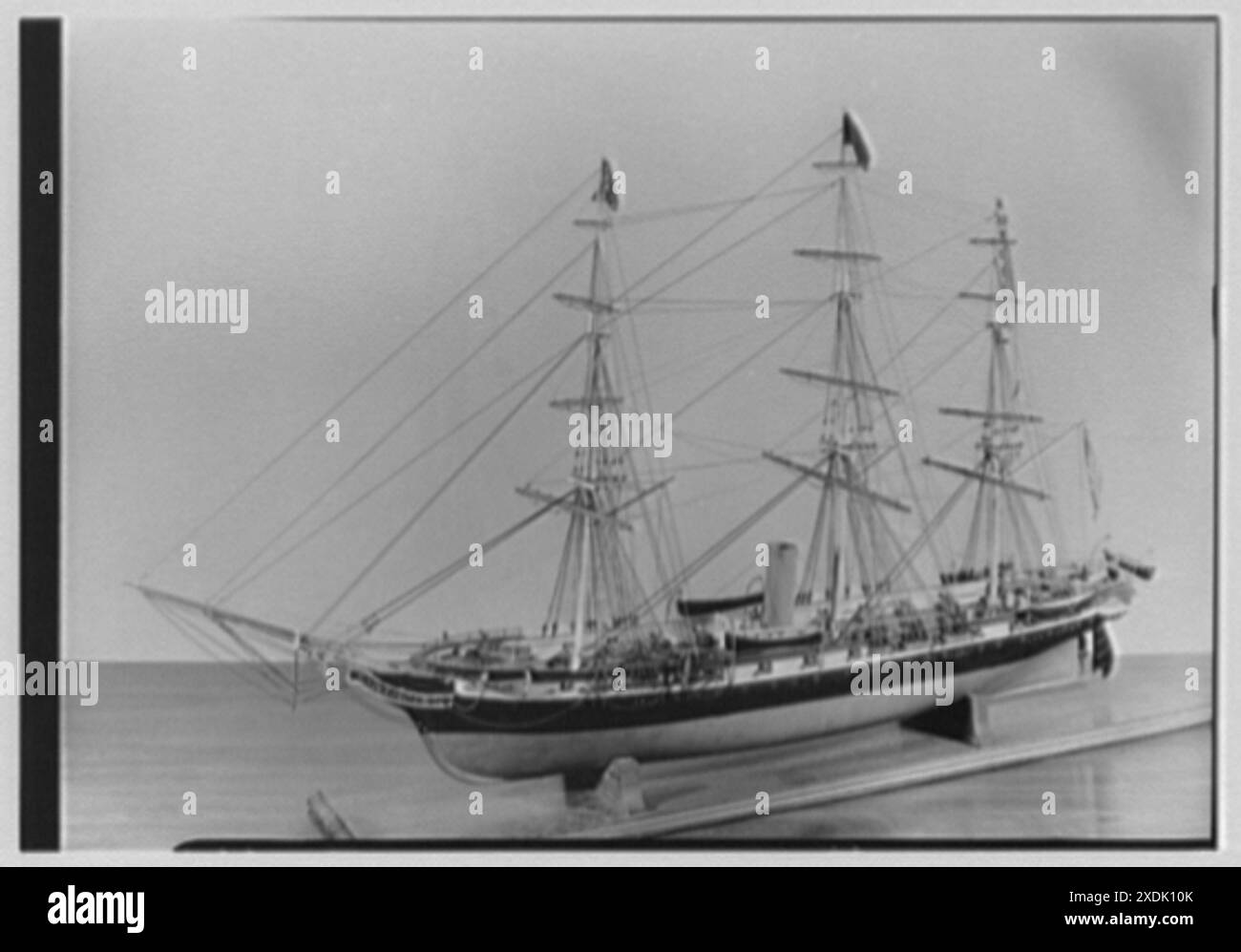 Seamen's Bank for Saving Ship Models, 11 E. 45th St., New York City. Modell U.S.S. Hartford. Gottscho-Schleisner Kollektion Stockfoto