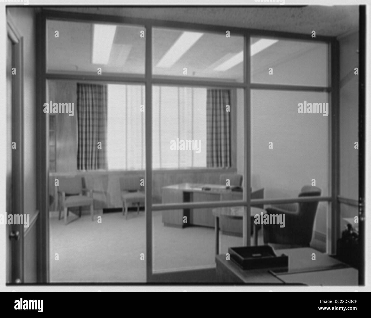 Johnson & Johnson, Research Center, New Brunswick, New Jersey. Gastbüro. Gottscho-Schleisner Kollektion Stockfoto