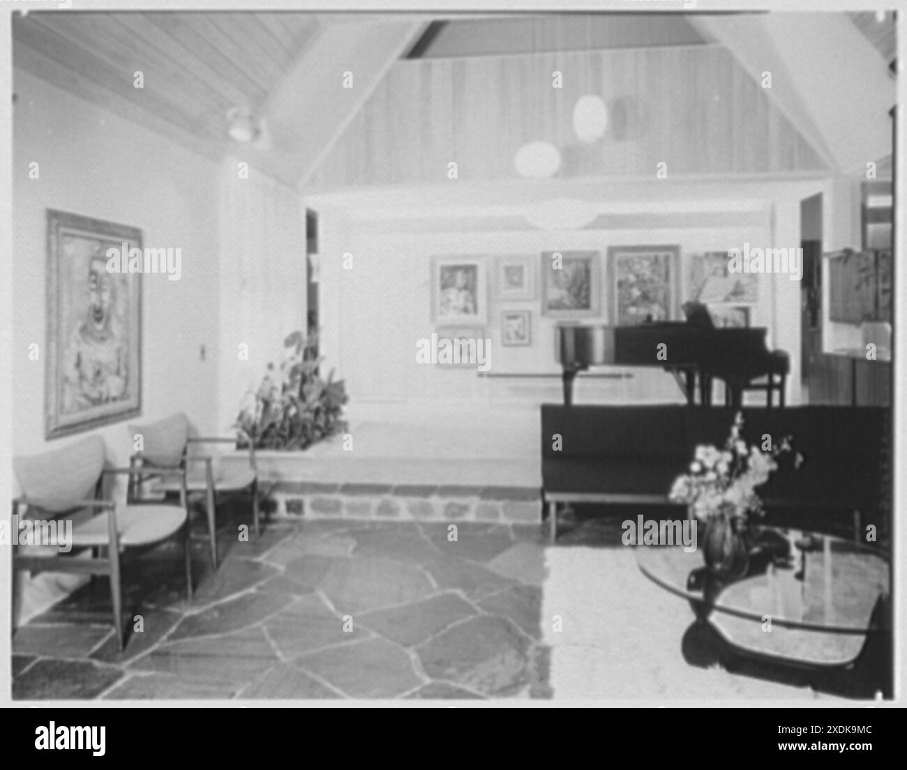 Herr und Frau ABR. Schreiber, Residenz 112-38 72 Ave., Forest Hills, Long Island. Wohnzimmer III. Sammlung Gottscho-Schleisner Stockfoto